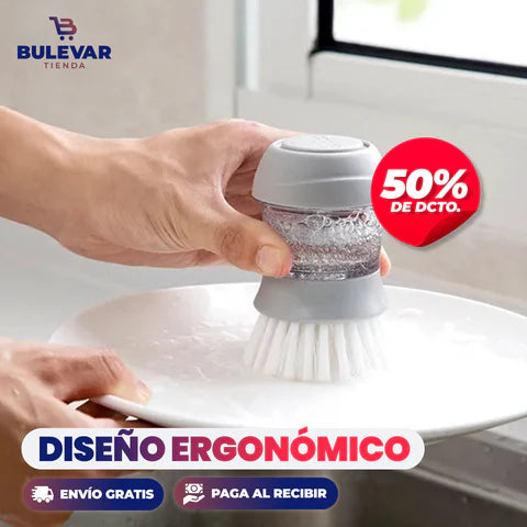 CEPILLO PARA PLATOS CON DISPENSADOR DE JABON-TOP EN VENTAS-ENVIO GRATIS