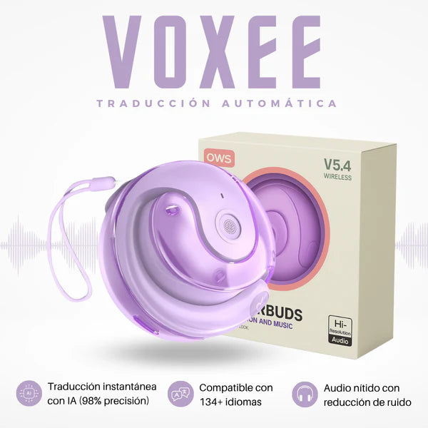 VOXEE IA | Audífonos con traducción instantánea en tiempo real