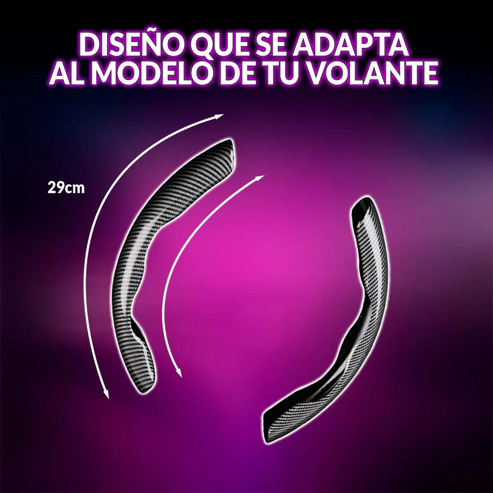 CarbonDrive Pro 🚗 Protector de Volante estilo Fibra de Carbono 🎁HOY ENVÍO GRATIS🎁