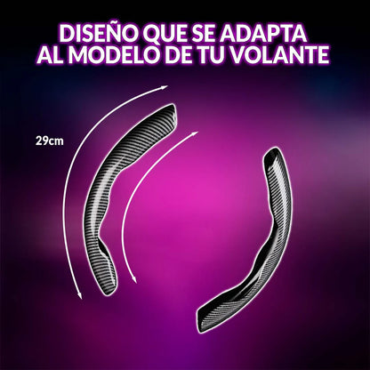 CarbonDrive Pro 🚗 Protector de Volante estilo Fibra de Carbono 🎁HOY ENVÍO GRATIS🎁