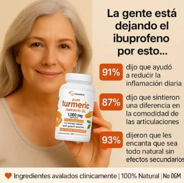 TURMERIC - El Antiinflamatorio Natural Más Potente – Cúrcuma 95%