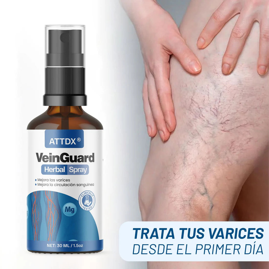 VeinGuard Herbal Spray-✅ ¡Clínicamente probado para eliminar las venas varicosas en 7 días!