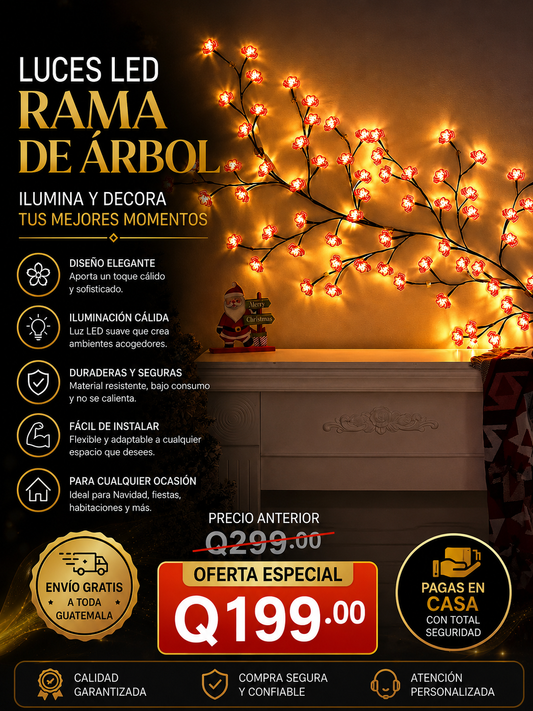 Árbol de Cerezo LED-Luz suave que crea una atmósfera acogedora