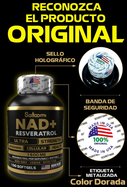 NAD + RESVERATROL 🍇🍷-TOP DE VENTAS+ENVIO GRATIS