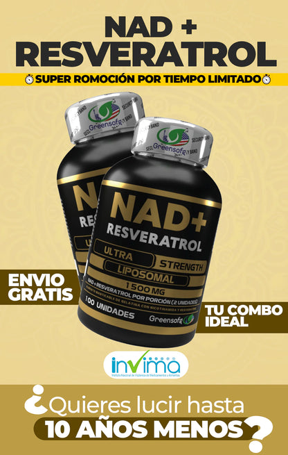 NAD + RESVERATROL 🍇🍷-TOP DE VENTAS+ENVIO GRATIS