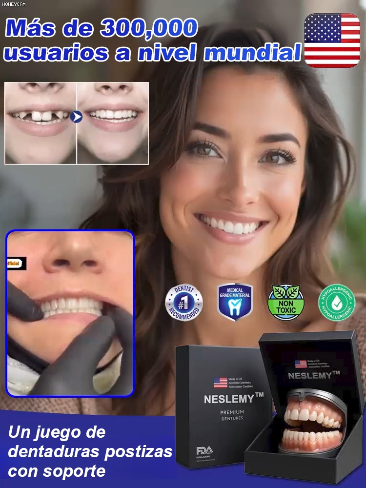 Set de prótesis dentales de soporte esquelético total