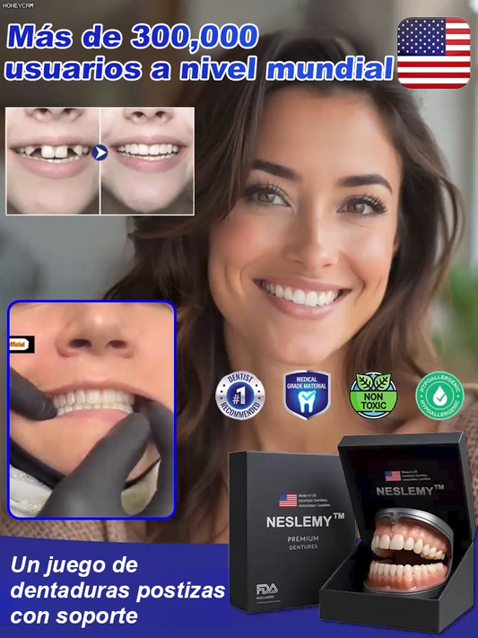 Set de prótesis dentales de soporte esquelético total